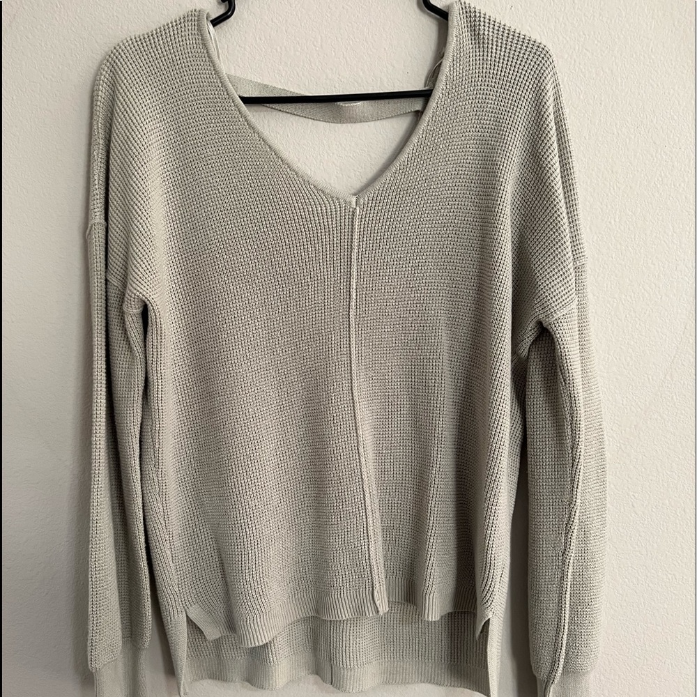 Open back sweater